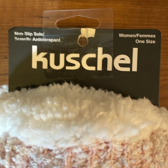 Kuschel non-slip sole pink socks. - Picture 2 of 4